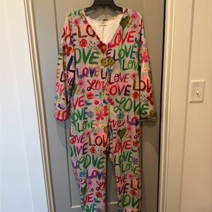 Colorful Love Print Onesie